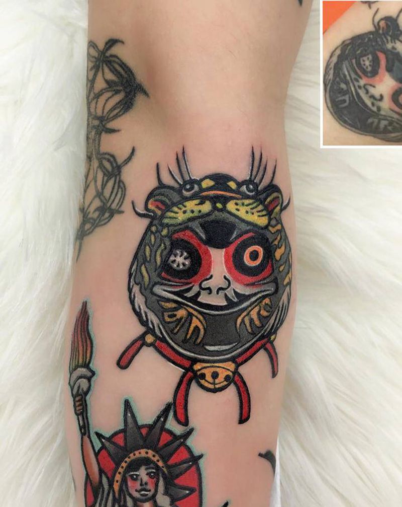 修改纹身图片_手臂Old School纹身图案