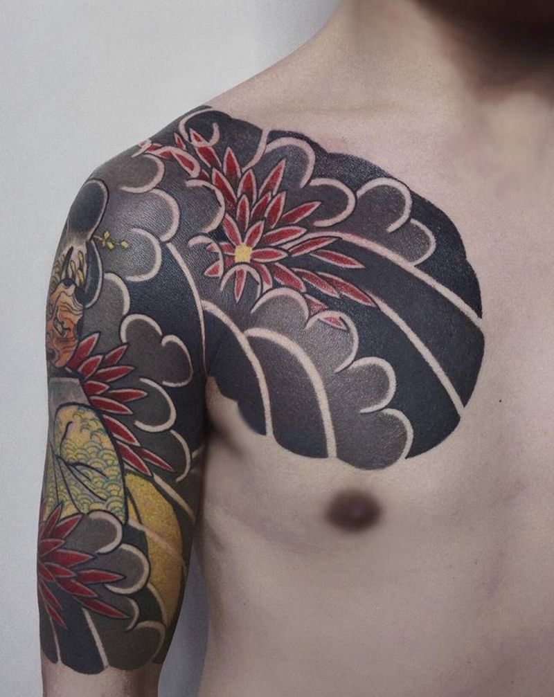 艺妓纹身图片_手臂纹身图案