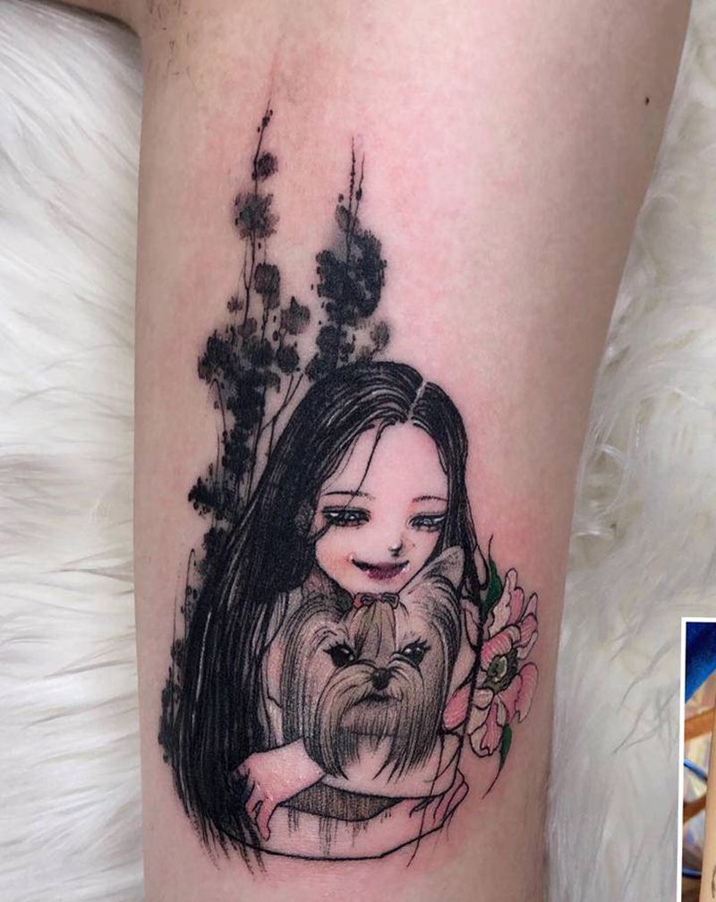 小遮盖纹身图片_手臂水彩纹身图案