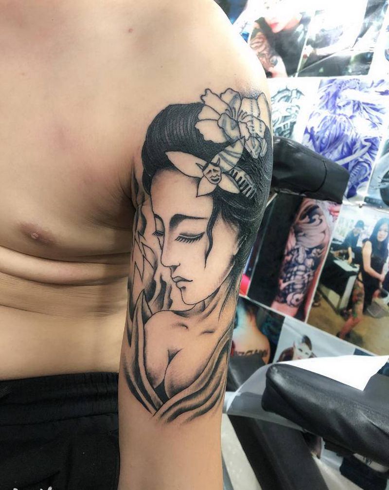 覆盖全过程纹身图片_手臂纹身图案