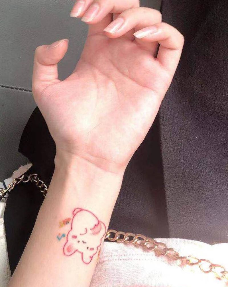 兔子纹身图片_手臂纹身图案