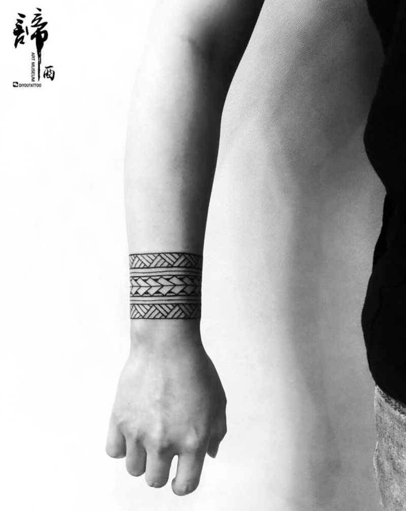 臂环纹身图片_手臂图腾纹身图案
