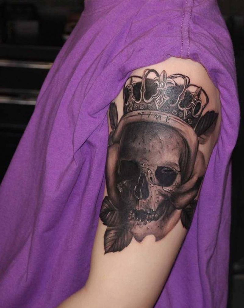 ☠️纹身图片_手臂欧美写实纹身图案