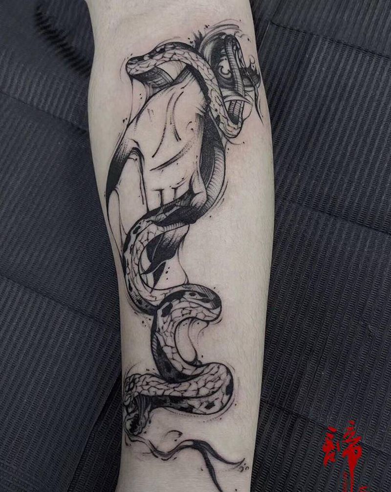 顾客自带图纹身图片_手臂纹身图案