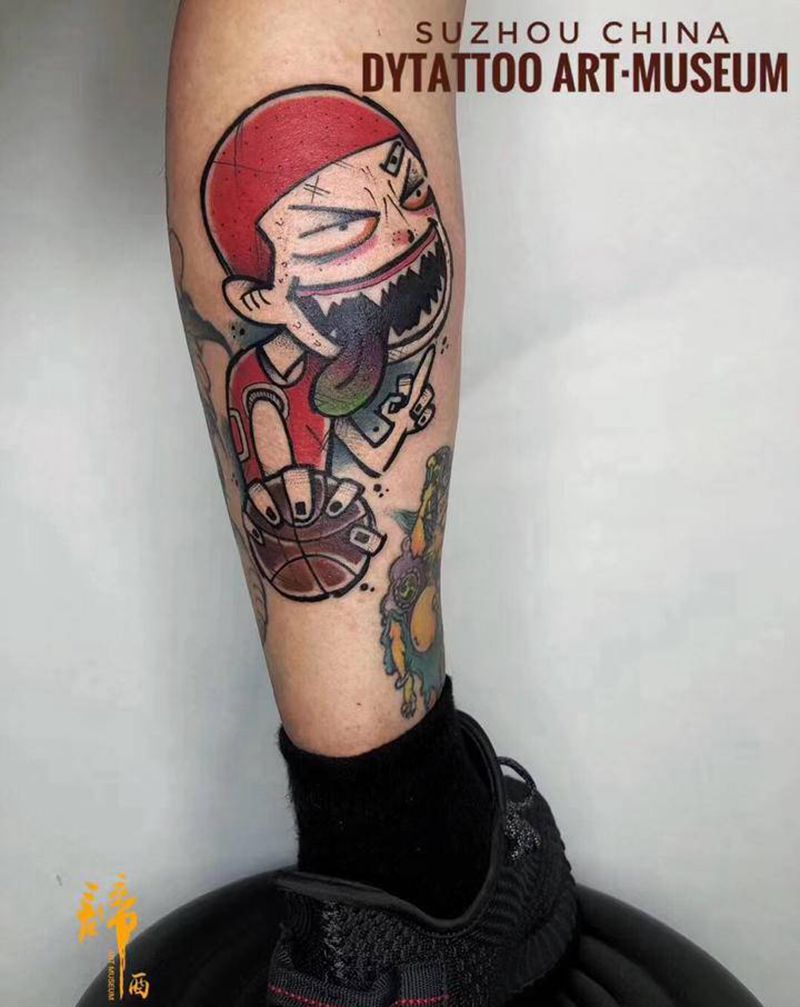 樱木花道纹身图片_New School纹身图案