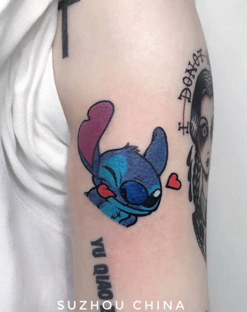 史迪仔纹身图片_Old School纹身图案