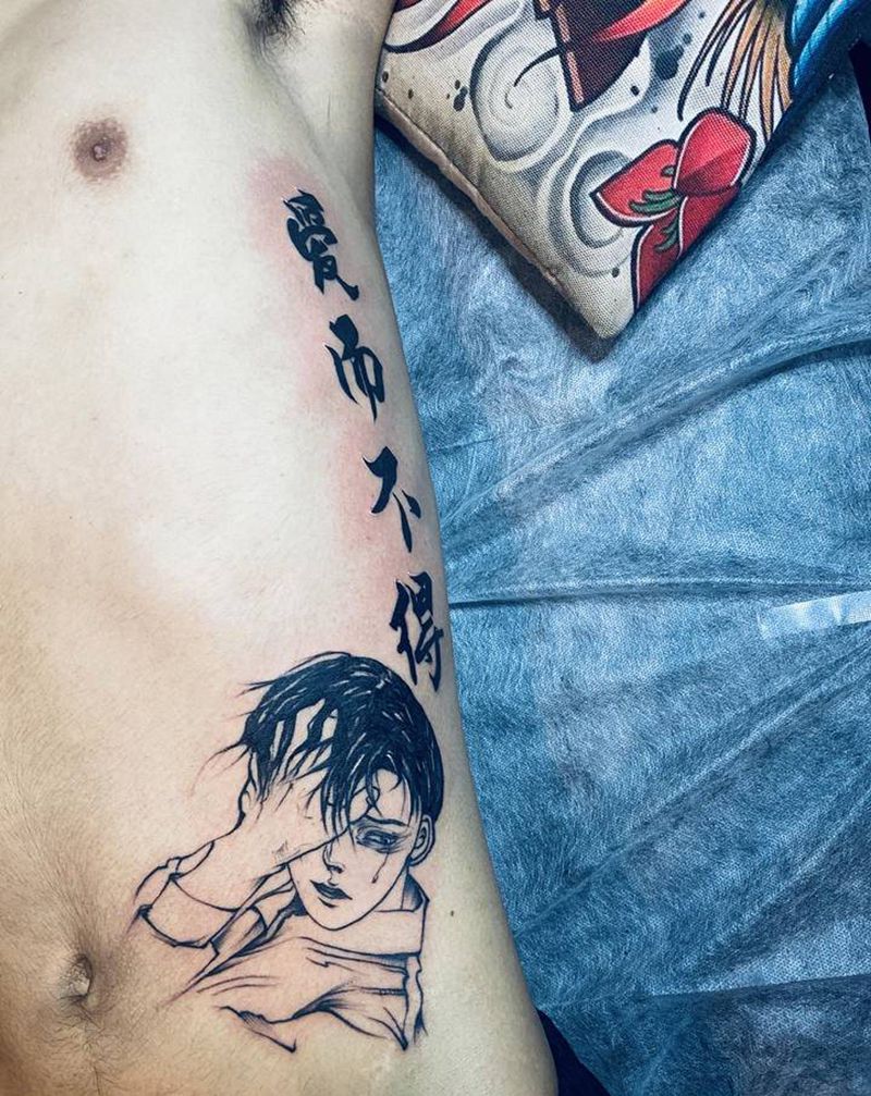 我也看不懂纹身图片_腹部腰部纹身图案