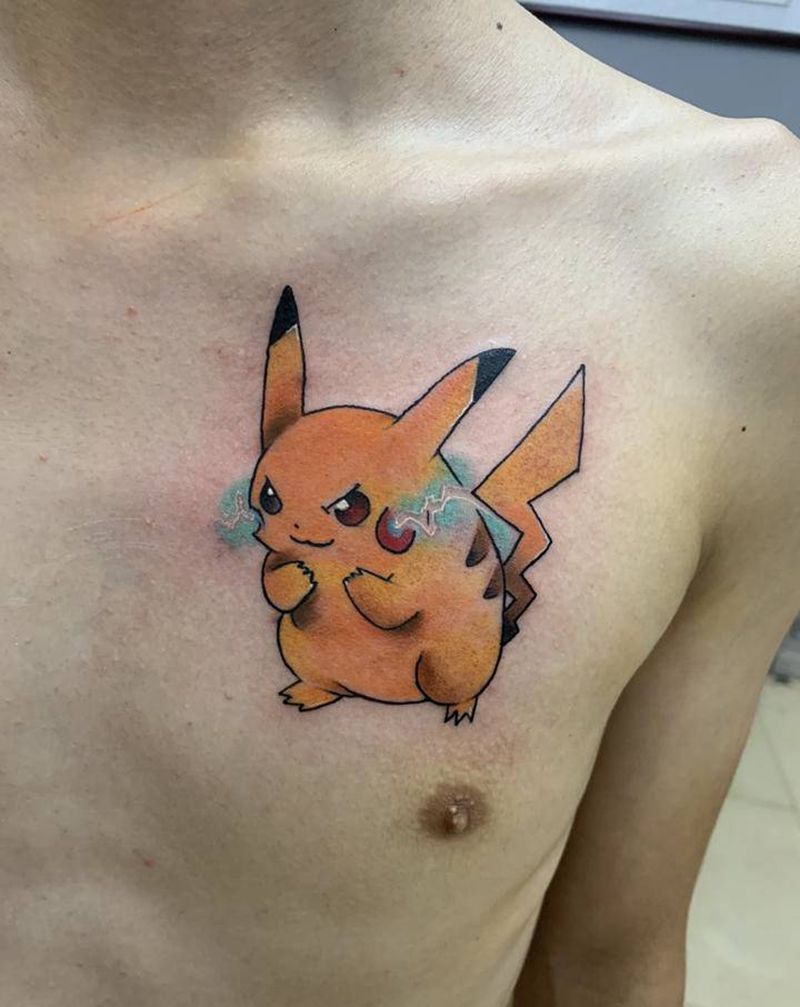 小图纹身图片_胸部纹身图案