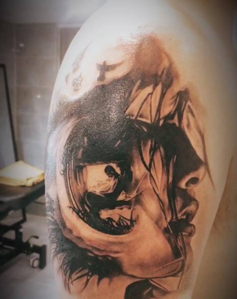 欧美纹身图片_欧美写实纹身图案