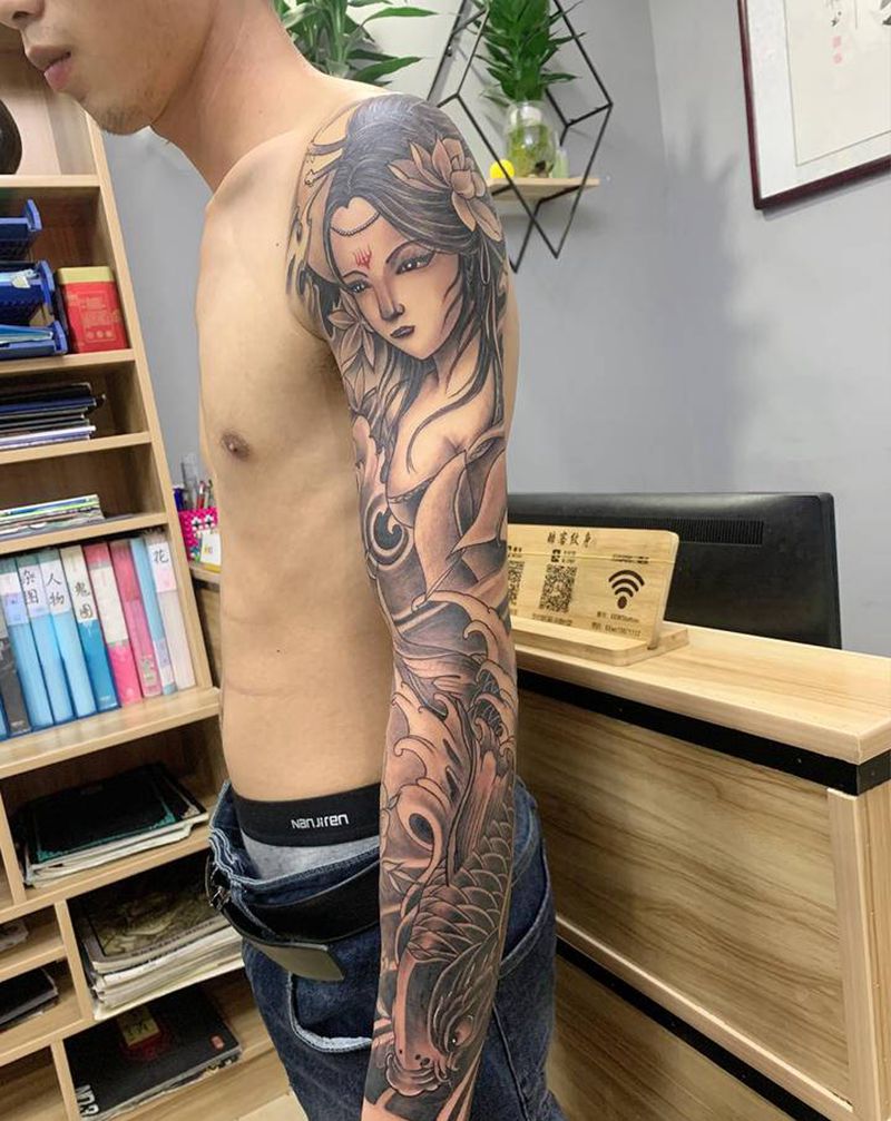 花臂纹身图片_手臂纹身图案