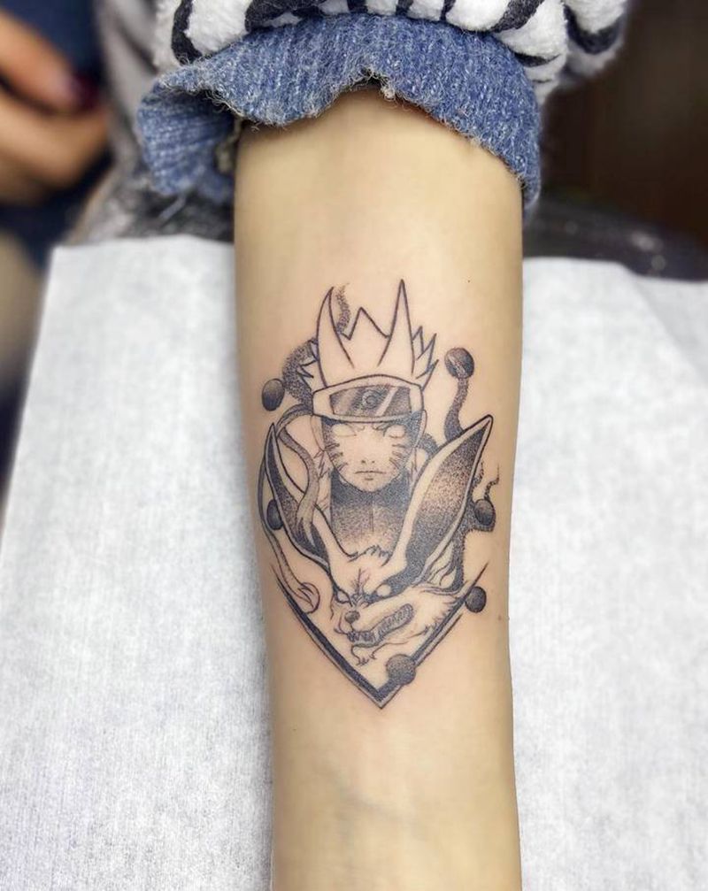 火影忍者纹身图片_手臂点刺欧美写实纹身图案