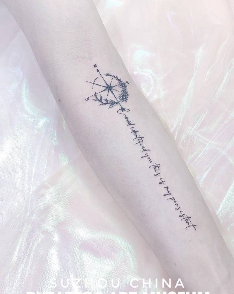 记录纹身图片_手臂小清新纹身图案