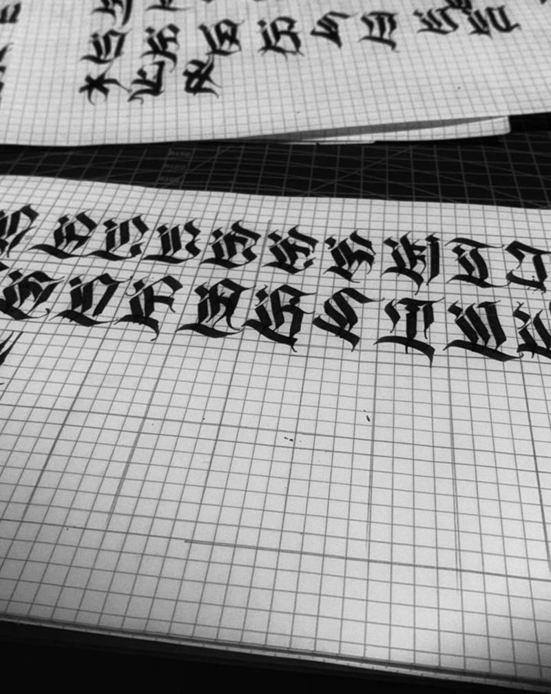 .纹身图片_花体字纹身图案