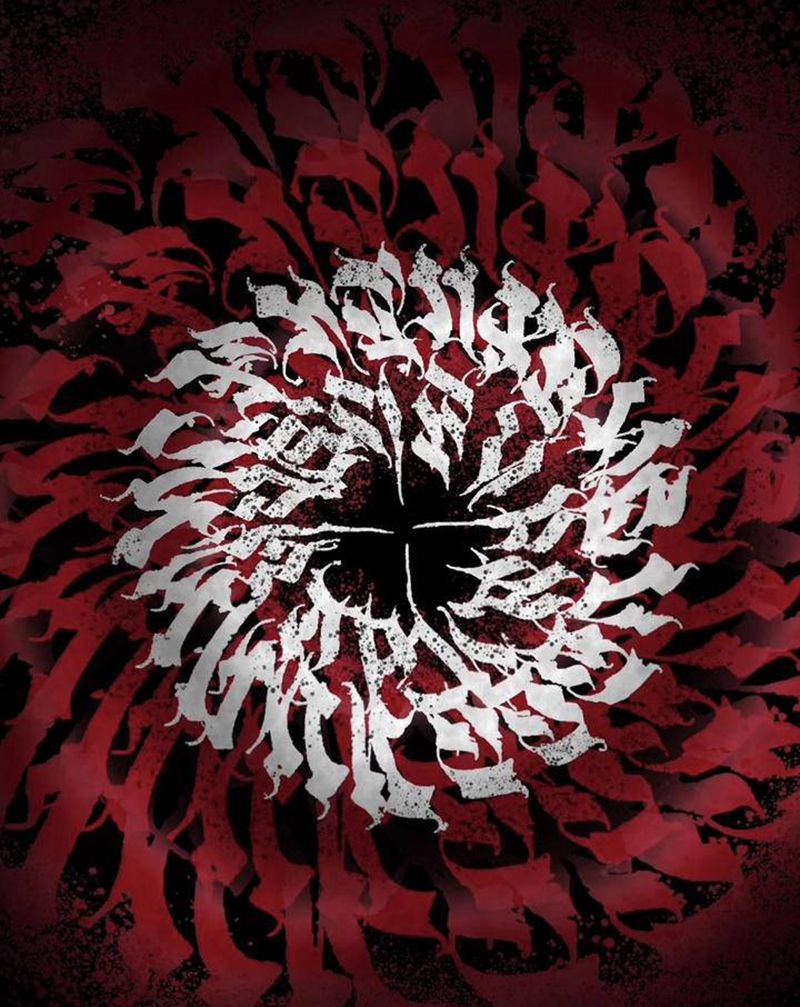 每日一练纹身图片_背部花体字纹身图案