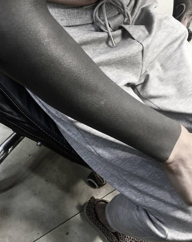 黑臂纹身图片_手臂图腾黑臂纹身图案