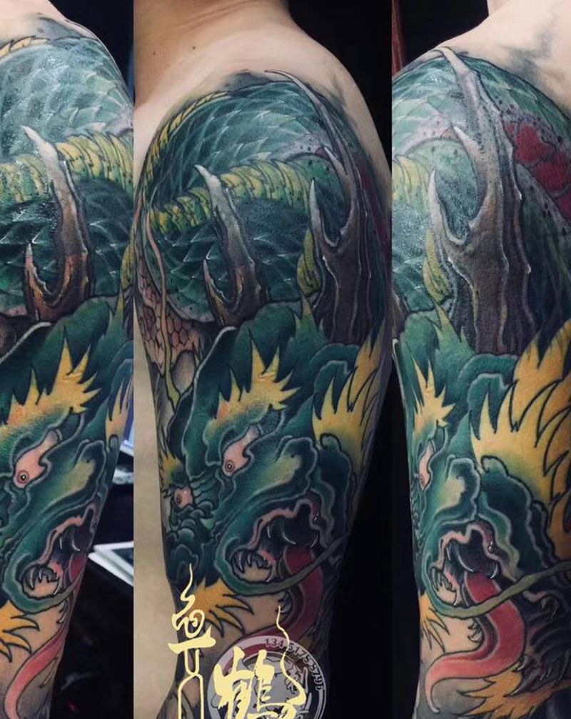 暴力覆盖纹身图片_手臂纹身图案