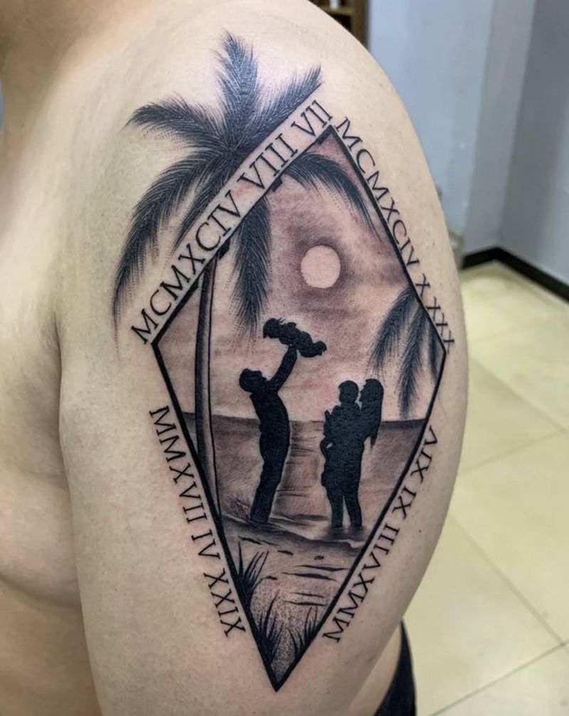 家庭纹身图案#吴江酷客纹身#纹身图片_手臂纹身图案