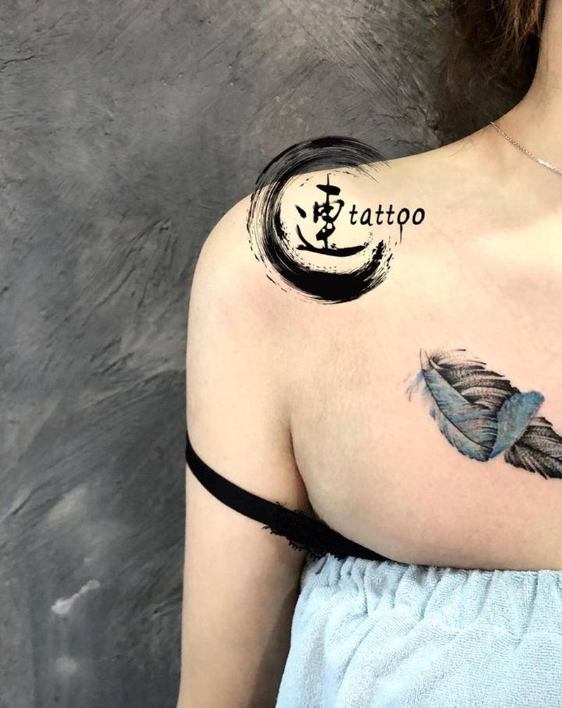 遮盖纹身图片_胸部纹身图案