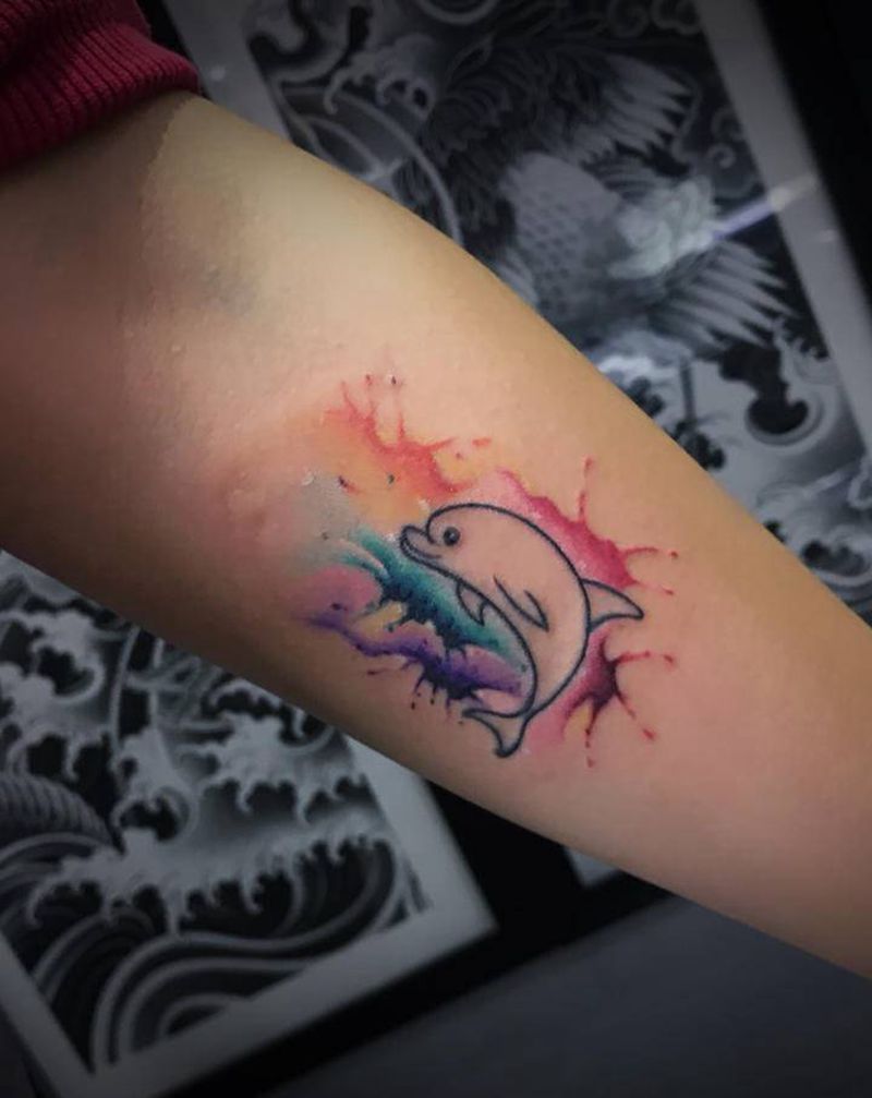 局部遮盖纹身图片_手臂纹身图案