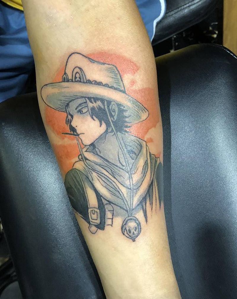 动漫人物纹身图片_手臂腿部New School纹身图案