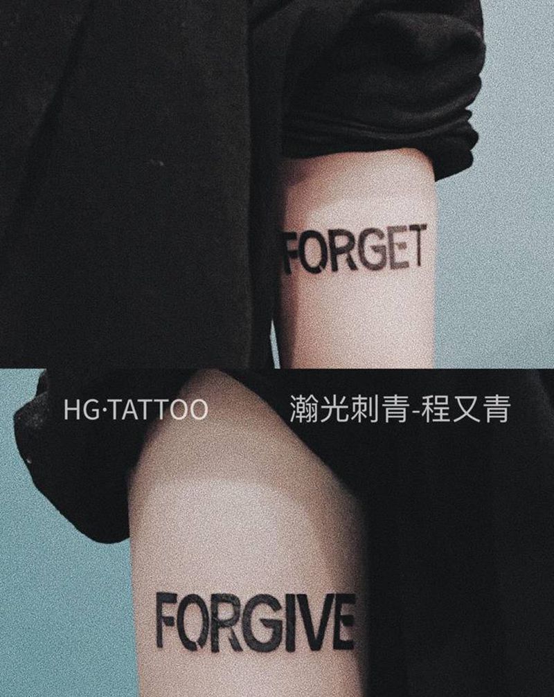 字母纹身纹身图片_手臂英文纹身图案