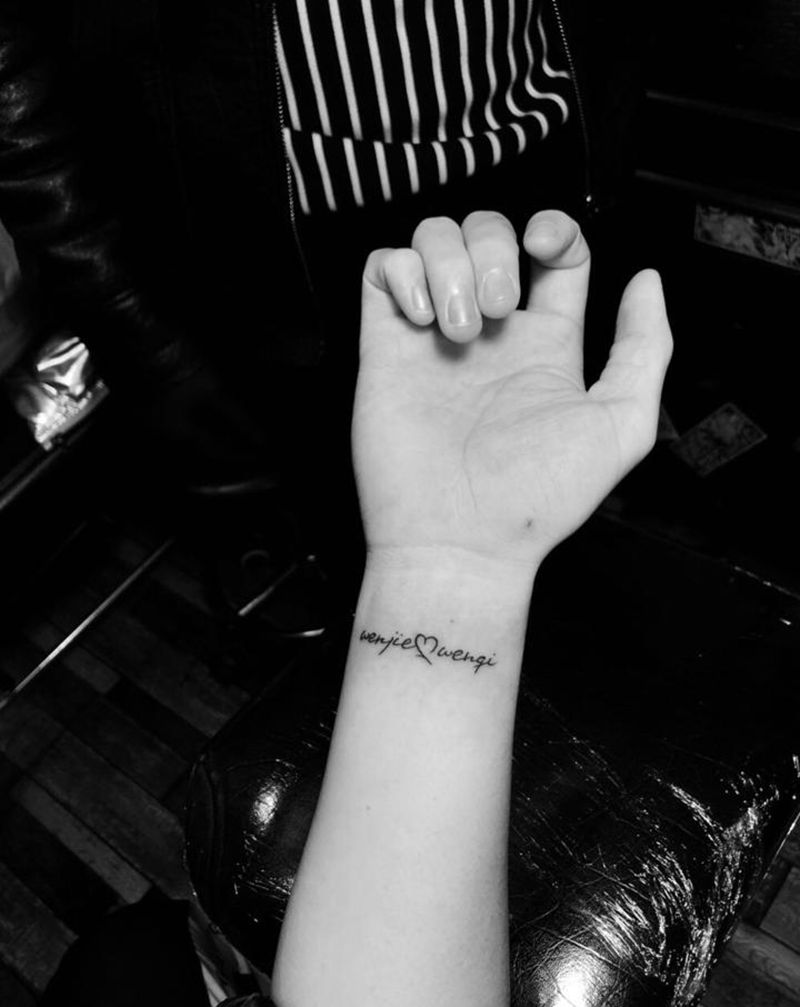 英文字母纹身图片_手臂纹身图案