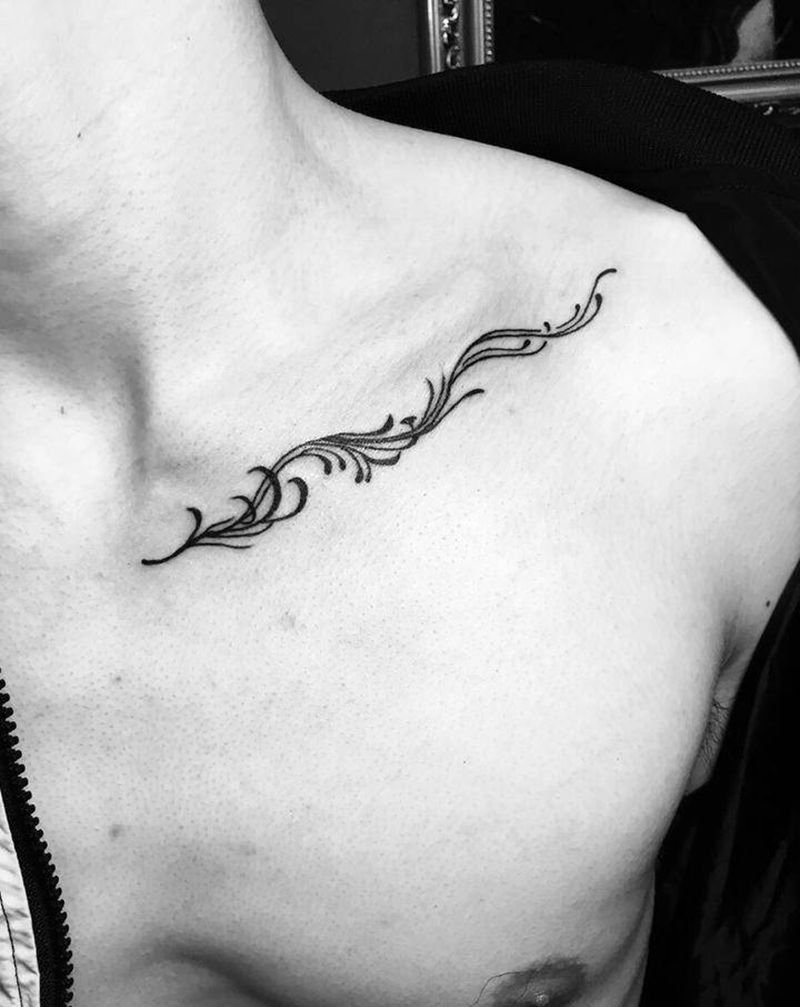 图腾花纹身图片_胸部图腾图腾花纹身图案