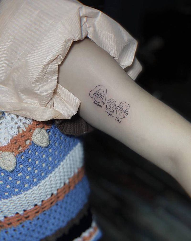 卡通人物纹身图片_手臂New SchoolOld School卡通人物纹身图案