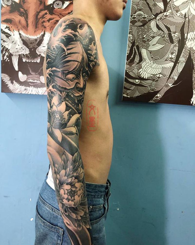 花臂纹身图片_手臂纹身图案