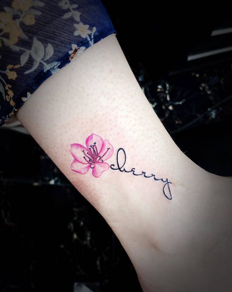 小清新纹身纹身图片_胸部腿部小清新纹身图案