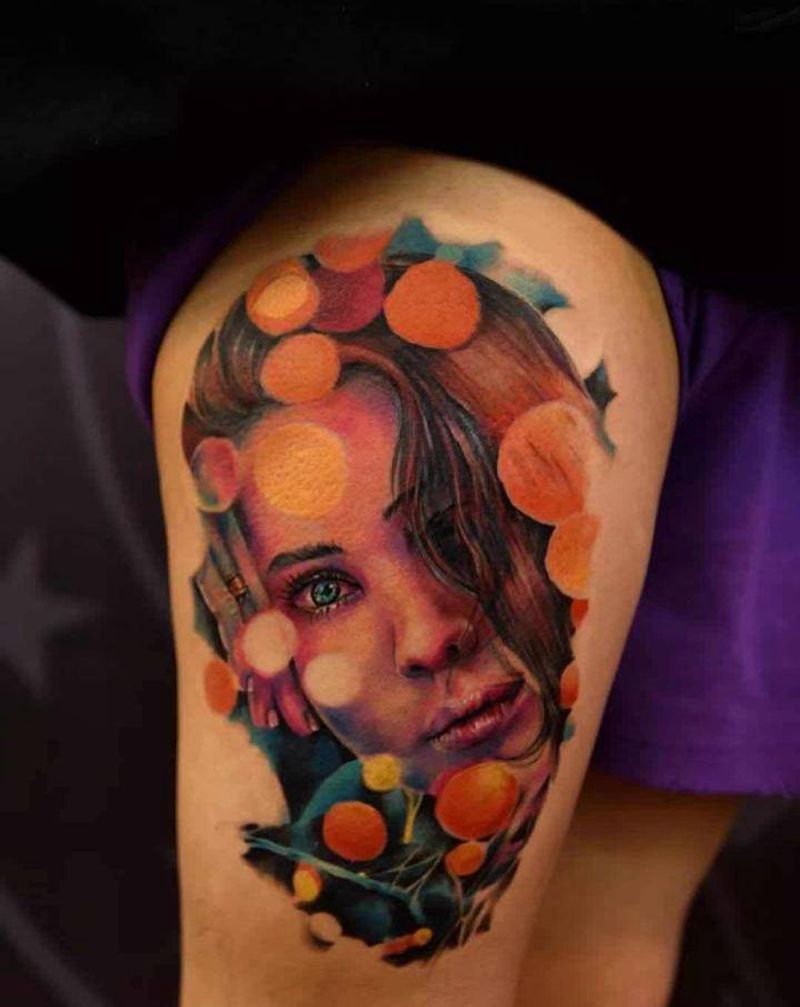 云南展现场组纹身图片_欧美写实纹身图案