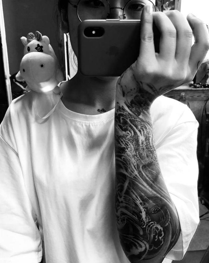 我纹身图片_手臂欧美写实纹身图案