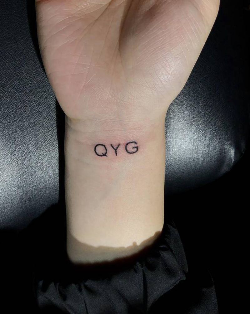 小清新英文纹身图片_腿部手臂纹身图案