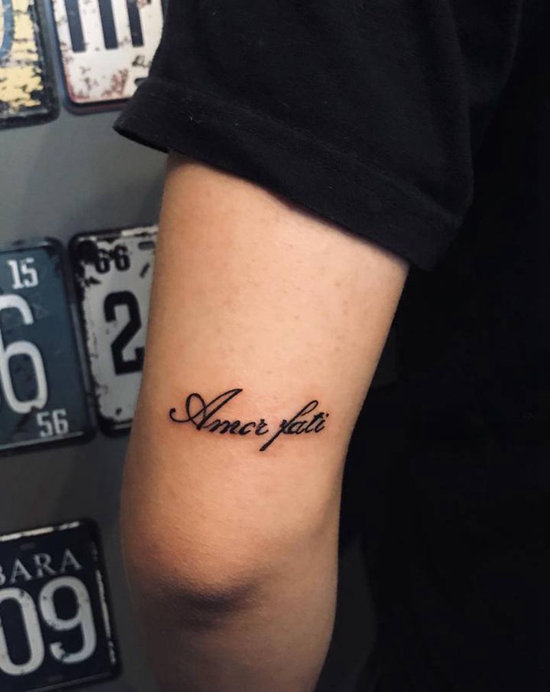 小字纹身图片_花体字纹身图案