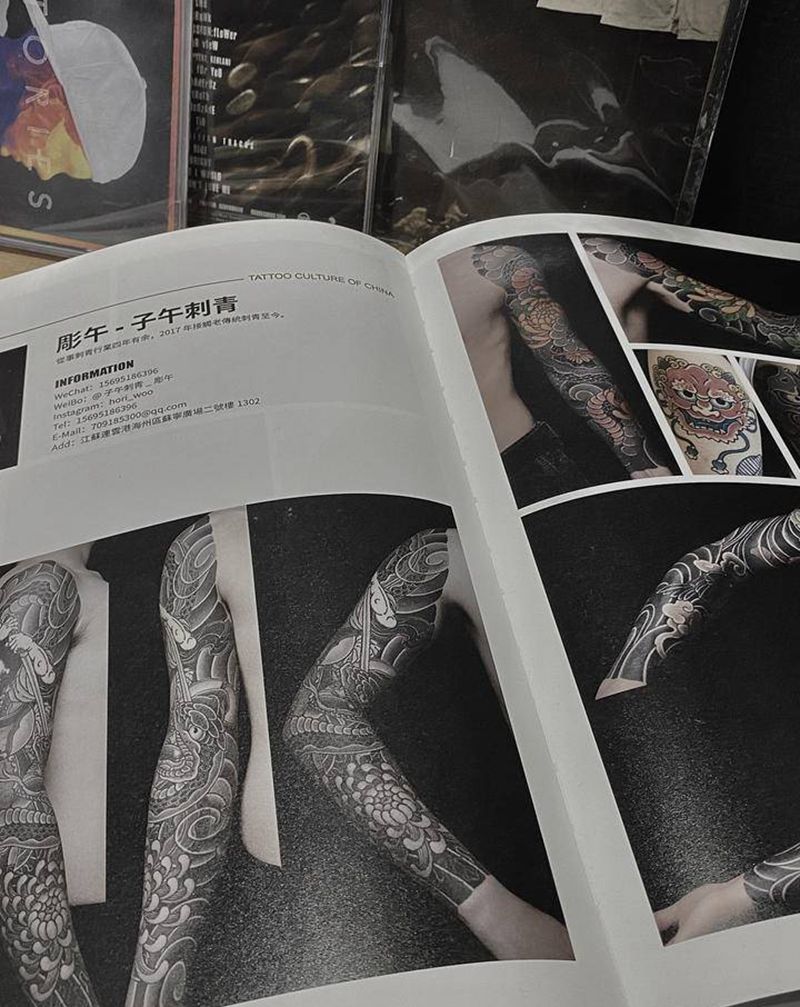 国内权威杂志纹身图片_手臂背部老传统欧美写实纹身图案