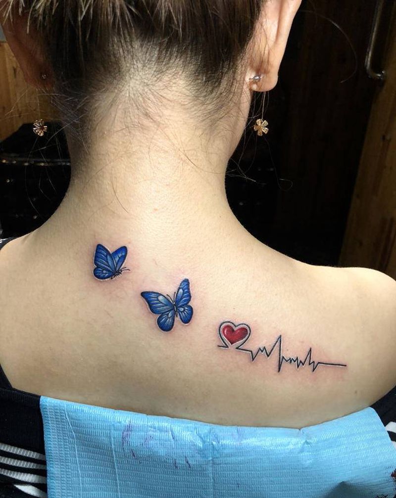 小清新纹身纹身图片_肩部胸部New School纹身图案