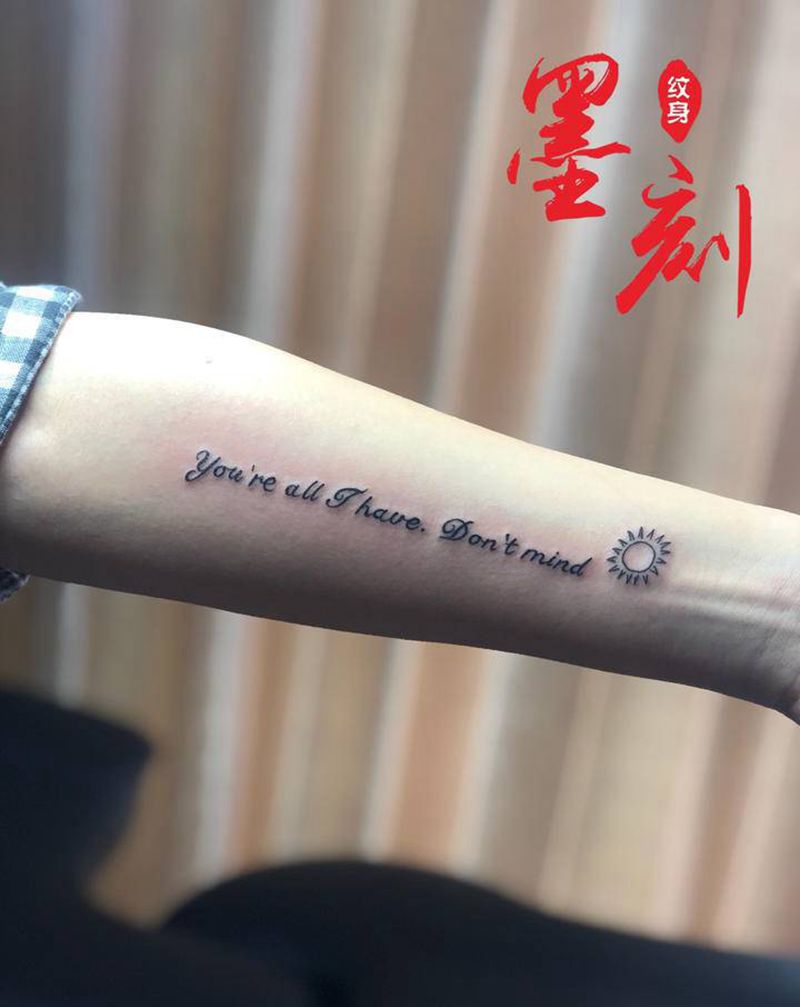 英文纹身图片_手臂纹身图案