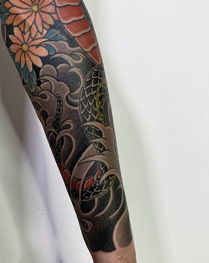 局部纹身图片_老传统纹身图案