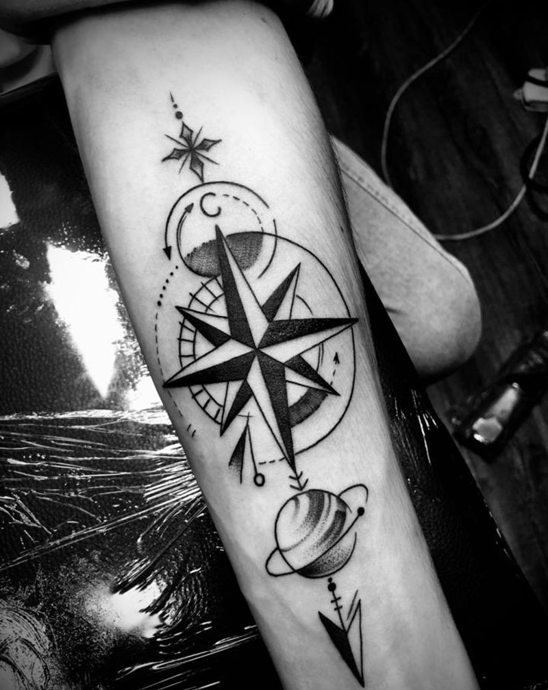 小图纹身图片_手臂几何纹身图案