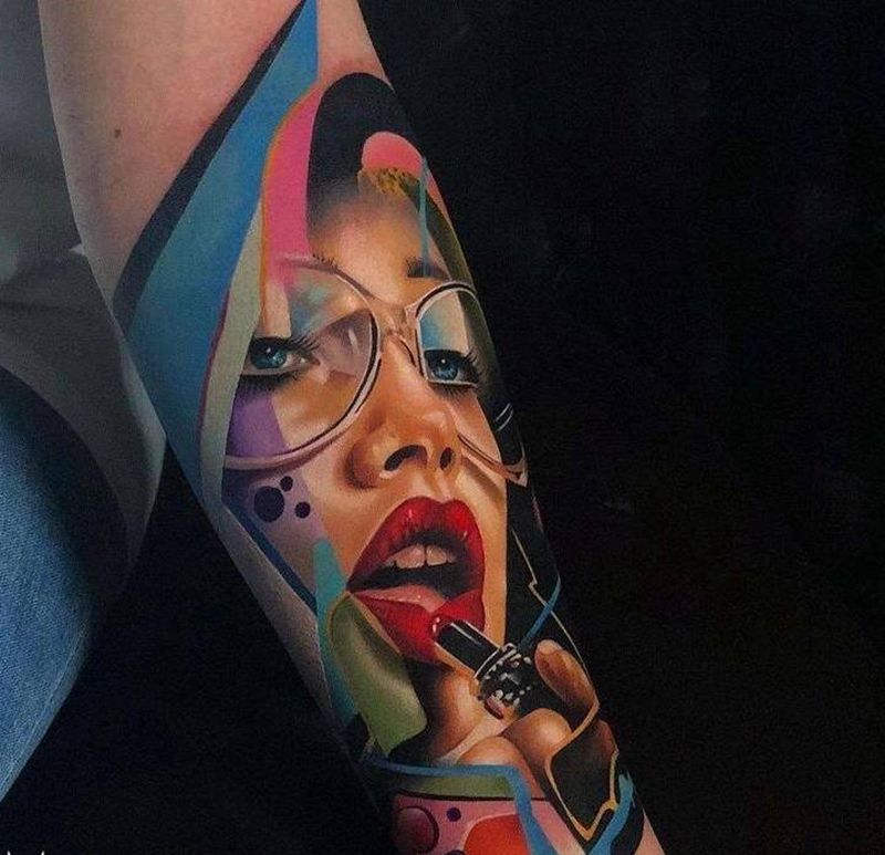 坐标连云港  招模特纹身图片_模特纹身图案