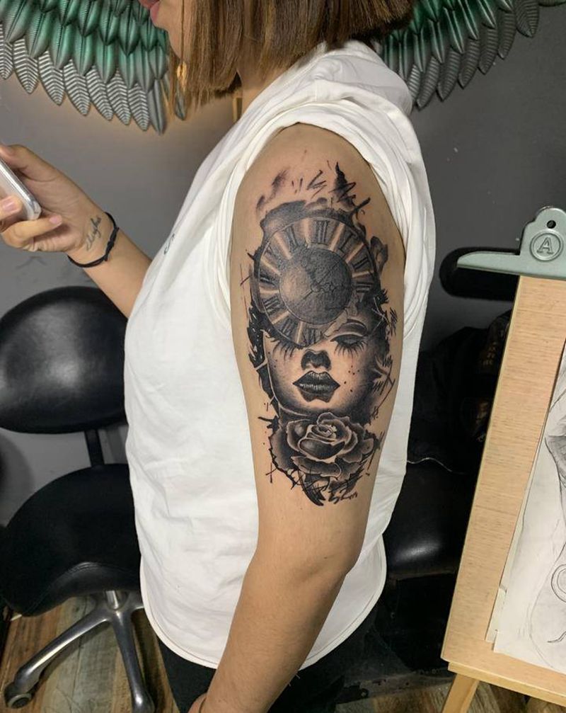 欧美纹身图片_手臂纹身图案