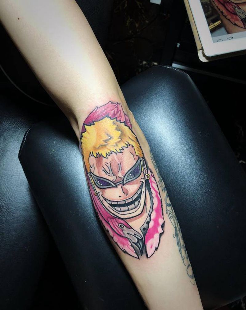 动漫人物纹身图片_手臂腿部New School纹身图案