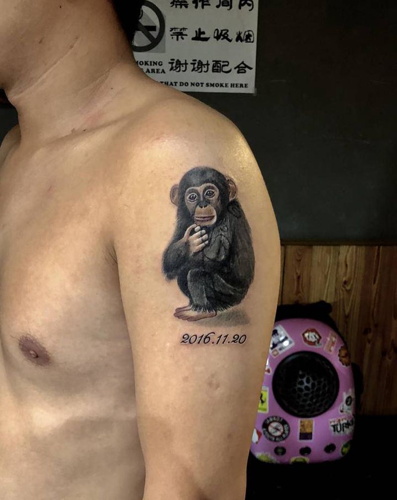 遮盖字母作品纹身图片_手臂腿部New School新传统纹身图案