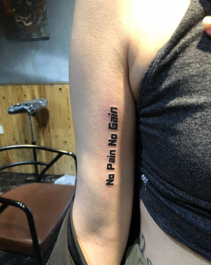 个性英文纹身图片_手臂腿部花体字纹身图案