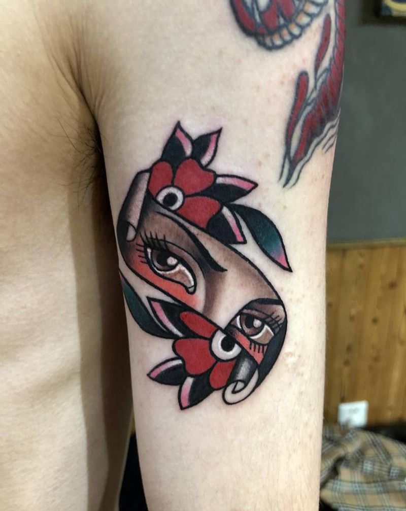 school小图纹身图片_手臂腿部Old SchoolNew School纹身图案