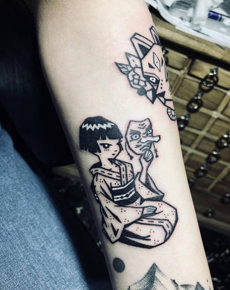 小图纹身纹身图片_手臂腿部Old School纹身图案