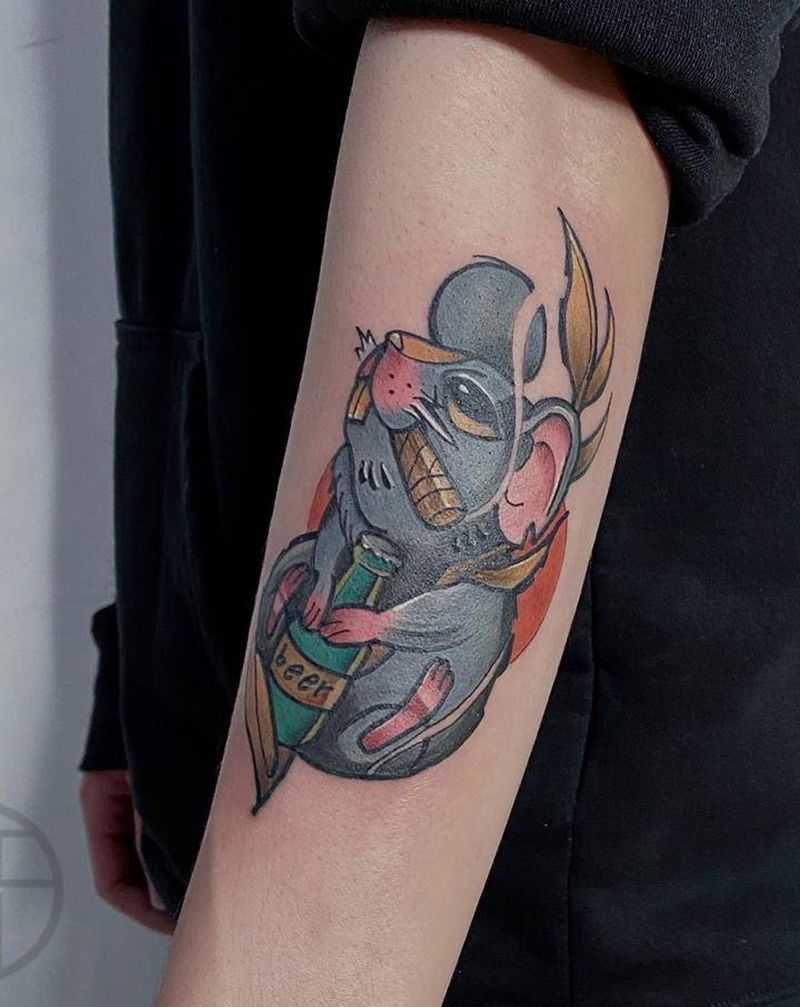 小图纹身图片_New School纹身图案