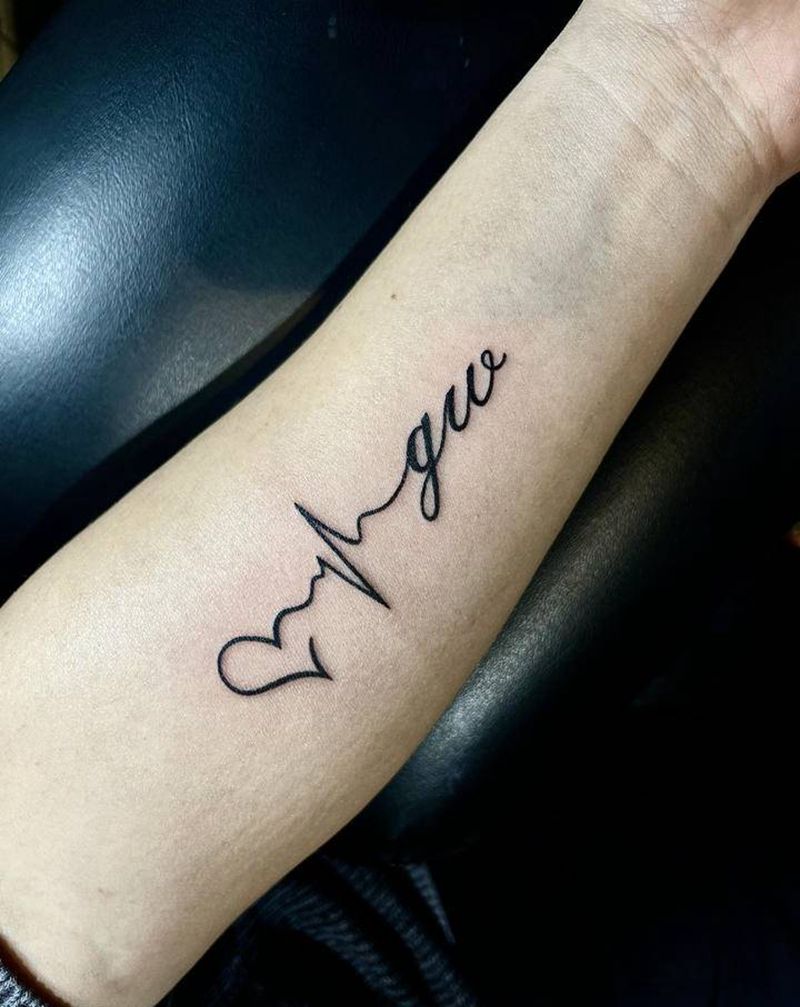 小清新纹身纹身图片_手臂背部花体字纹身图案