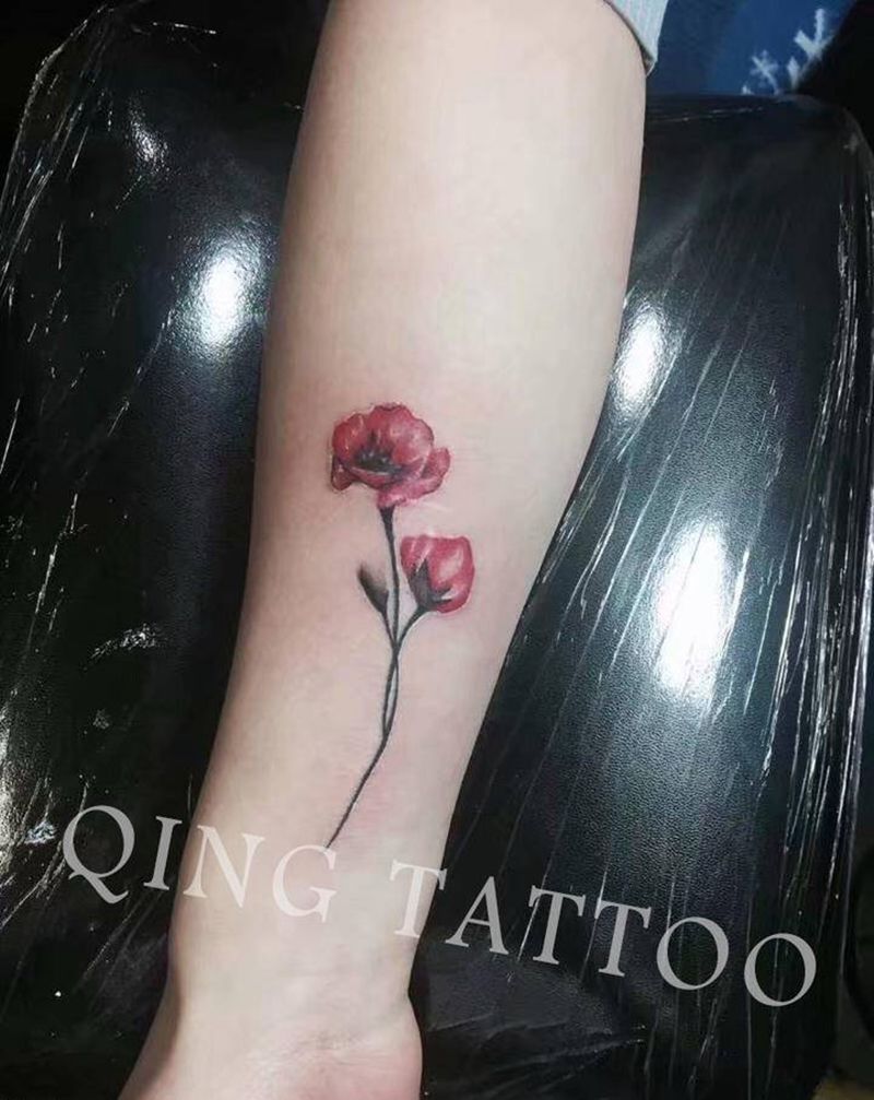 花纹身图片_手臂欧美写实纹身图案