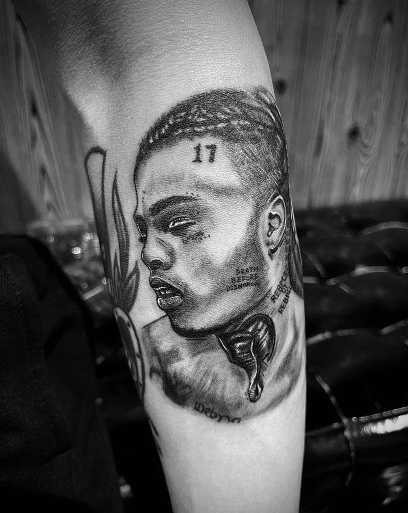 人物纹身图片_手臂背部欧美写实纹身图案